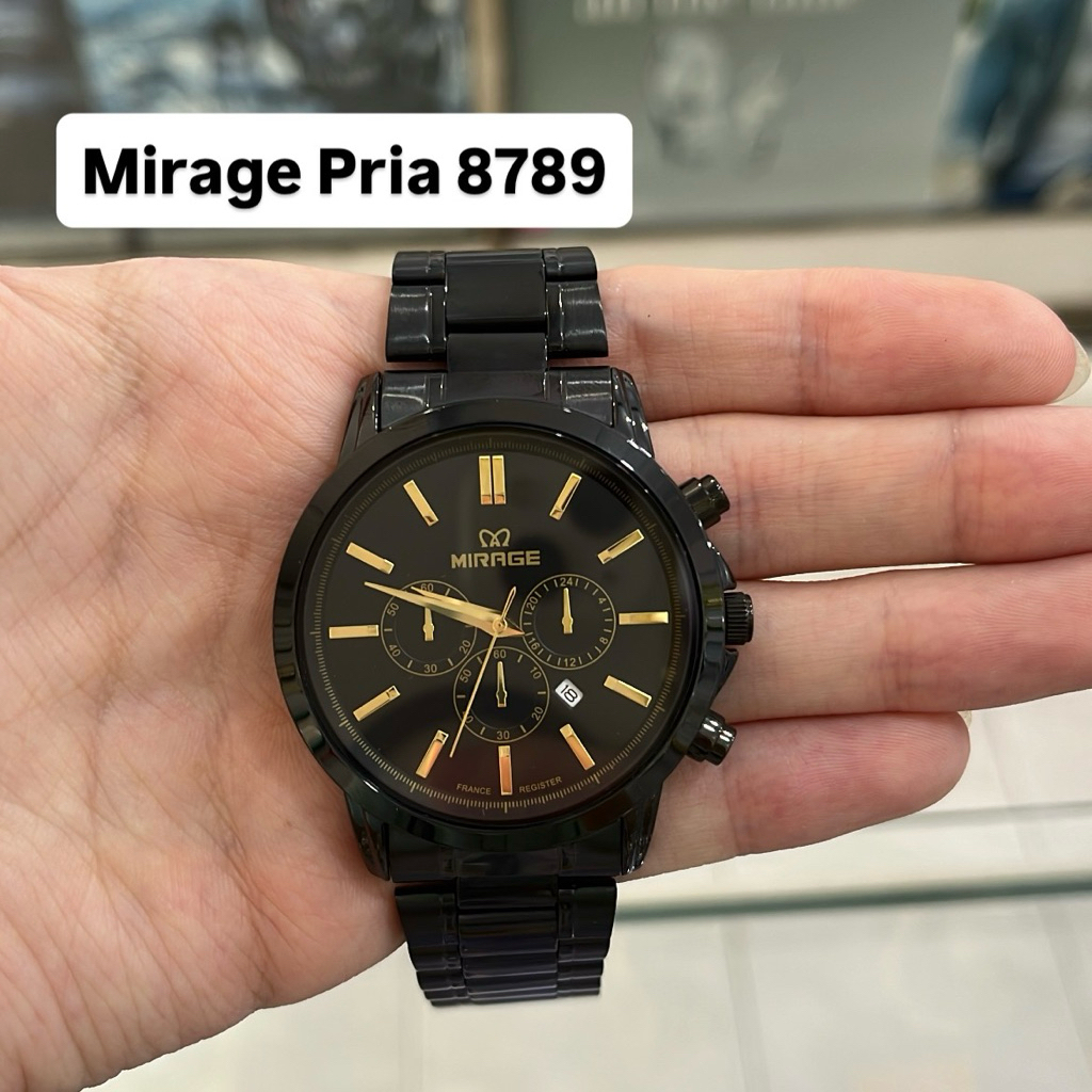 Jam Tangan Mirage 8789 Pria Hitam