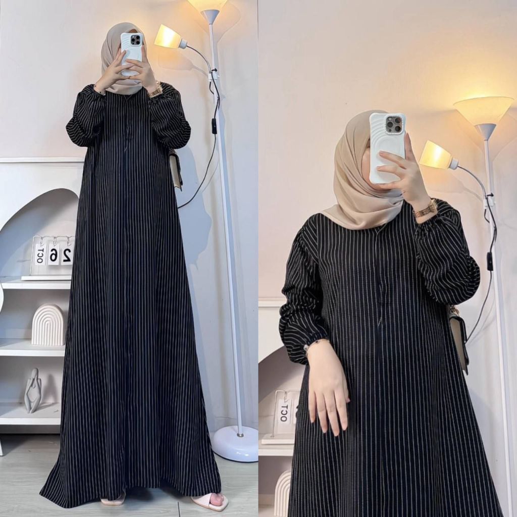 Gamis Salur Premium Viral | Gamis Line Terbaru | Gamis Motif Premium | Gamis Polos Premium