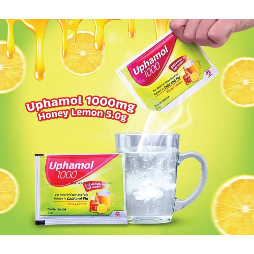 Uphamol 1000 Cold and Flu Honey Lemon 5gram