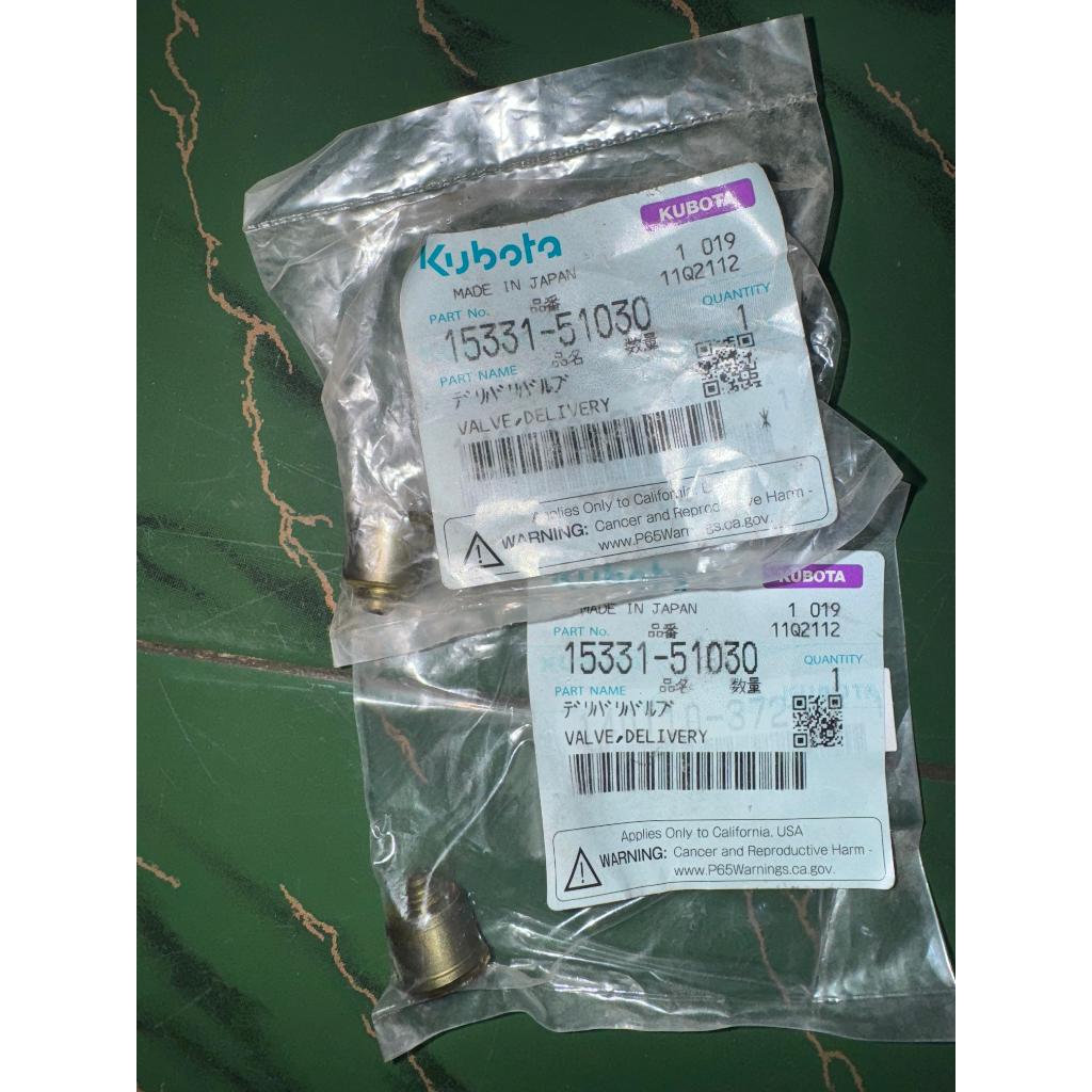 KATUP/KLEP ATAS PLUNGER/DELIVERY VALVE RD 65 DI -S75-85 / 105-115 DI -1/2 ORIGNAL KUBOTA