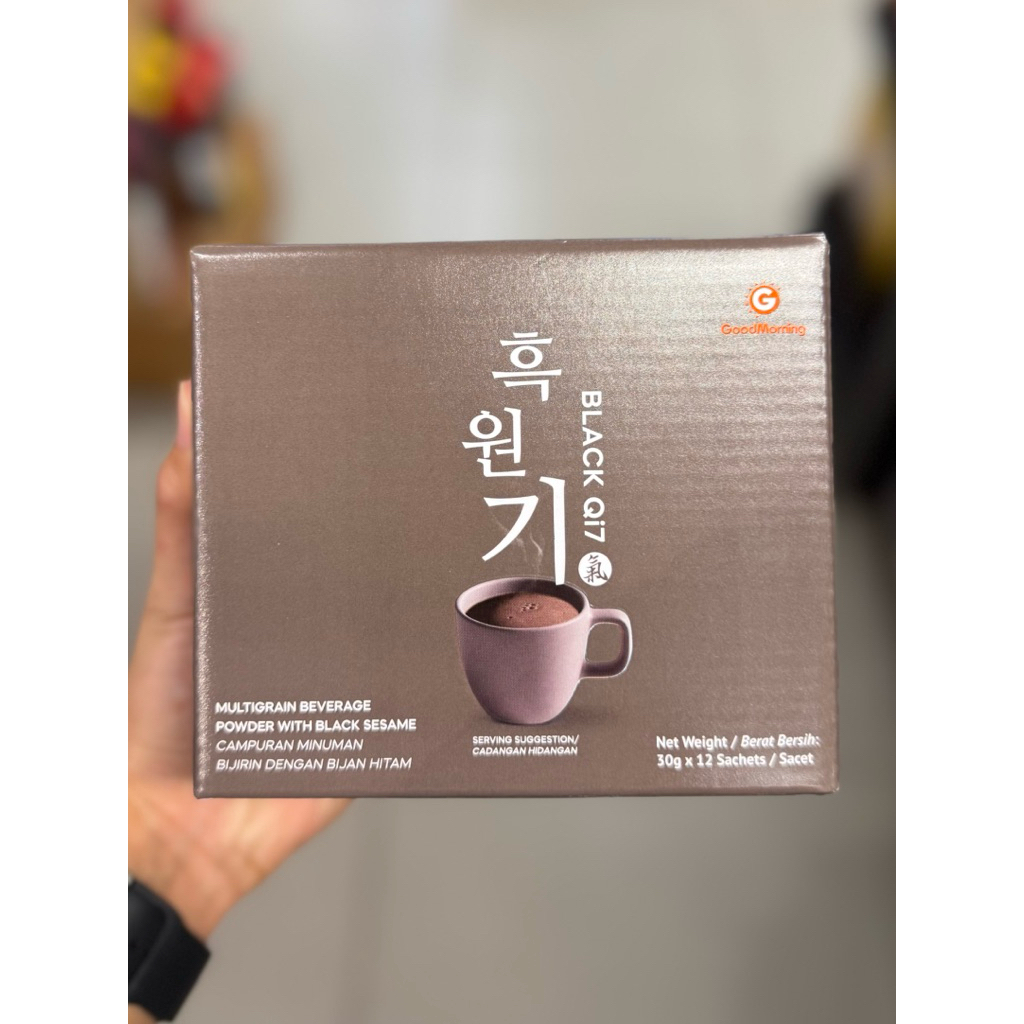 GoodMorning multigrain beverage powder with black sesame 12's x 30g