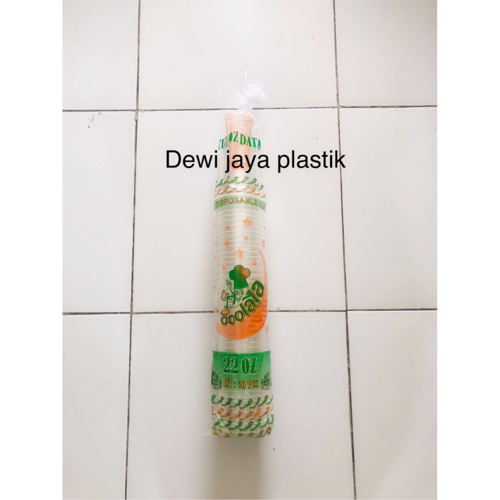 cup 22oz datar olala isi 50pcs