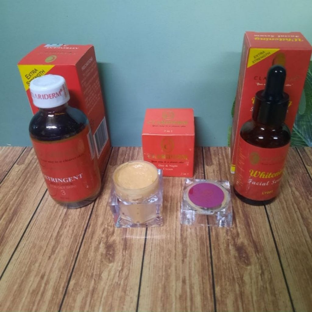 Paket Cream Clariderm 3in1 (cream super, serum, toner ori)