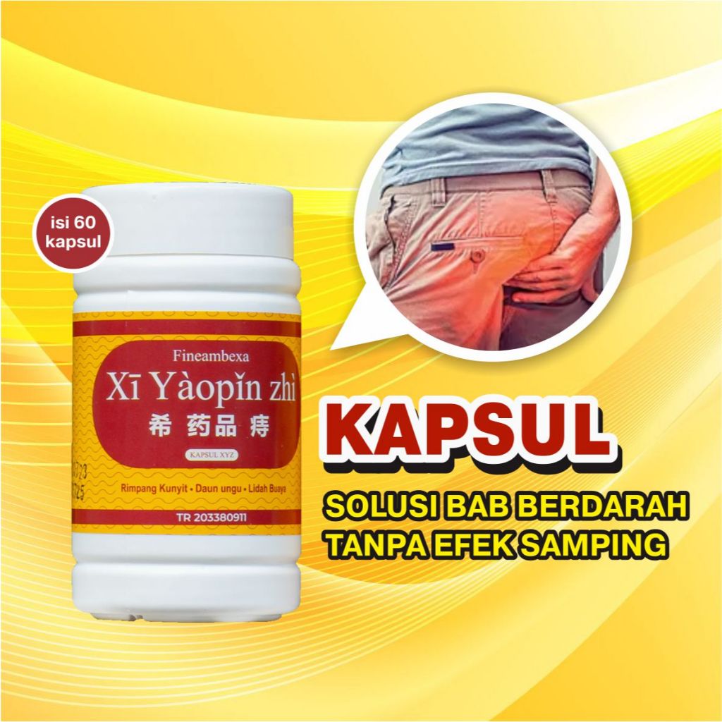 Kapsul Herbal Wasir Xi Yaopin Zhi Tanpa Operasi