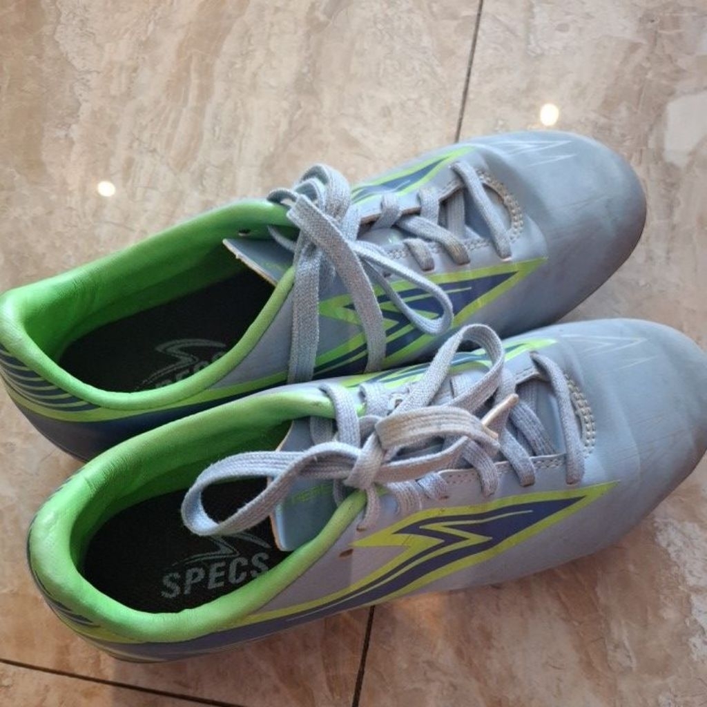 sepatu futsal sepak bola anak specs ori biru murah