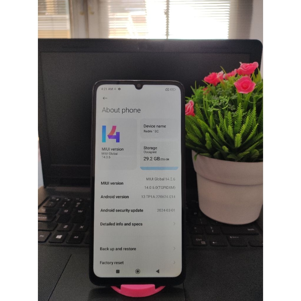 HP HAPE XIAOMI REDMI 13C 8/256 ORIGINAL SECOND