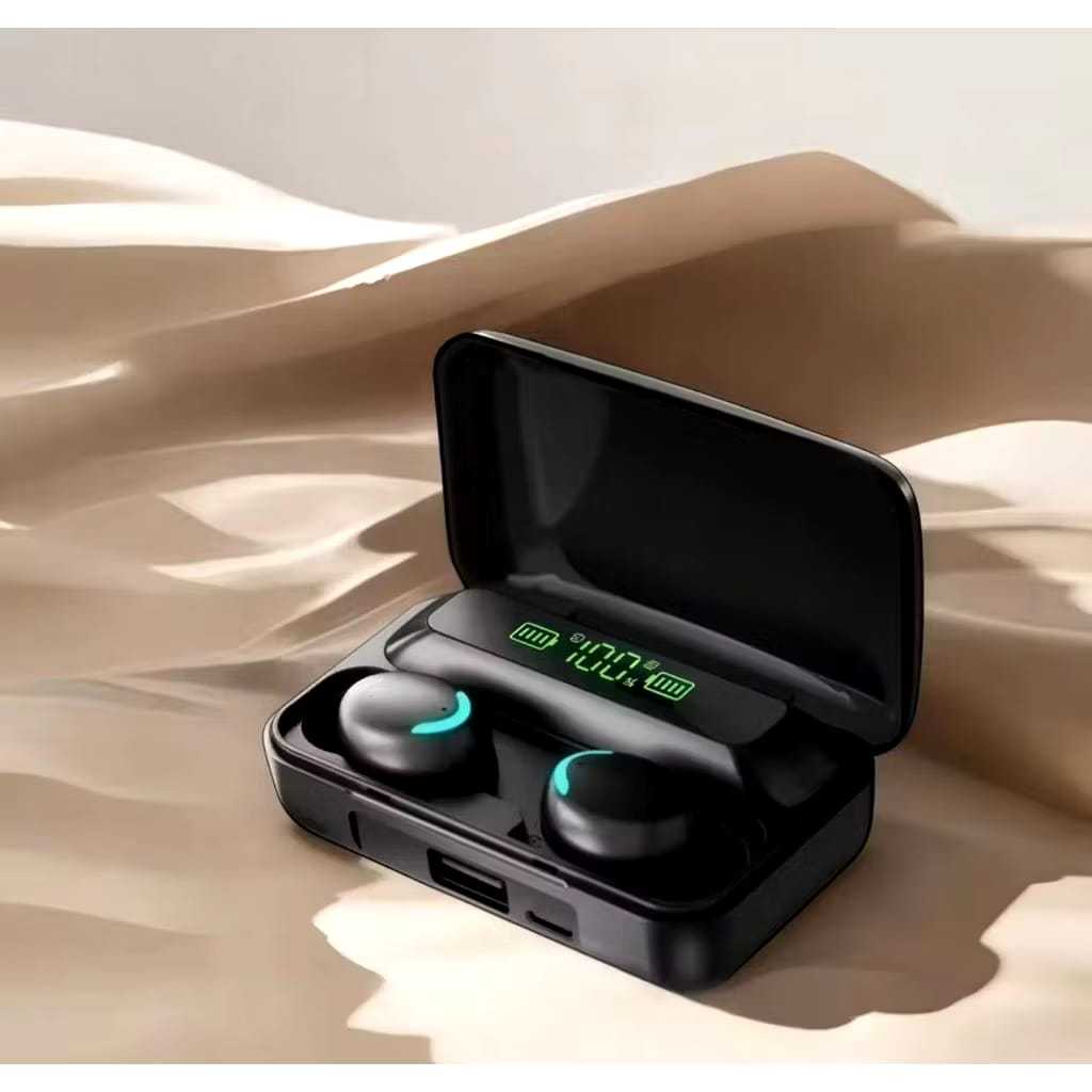 F9 TWS Bluetooth 5.0 Headset Wireless 8D Bass HiFi Earphone LED Display IPX7 Waterproof