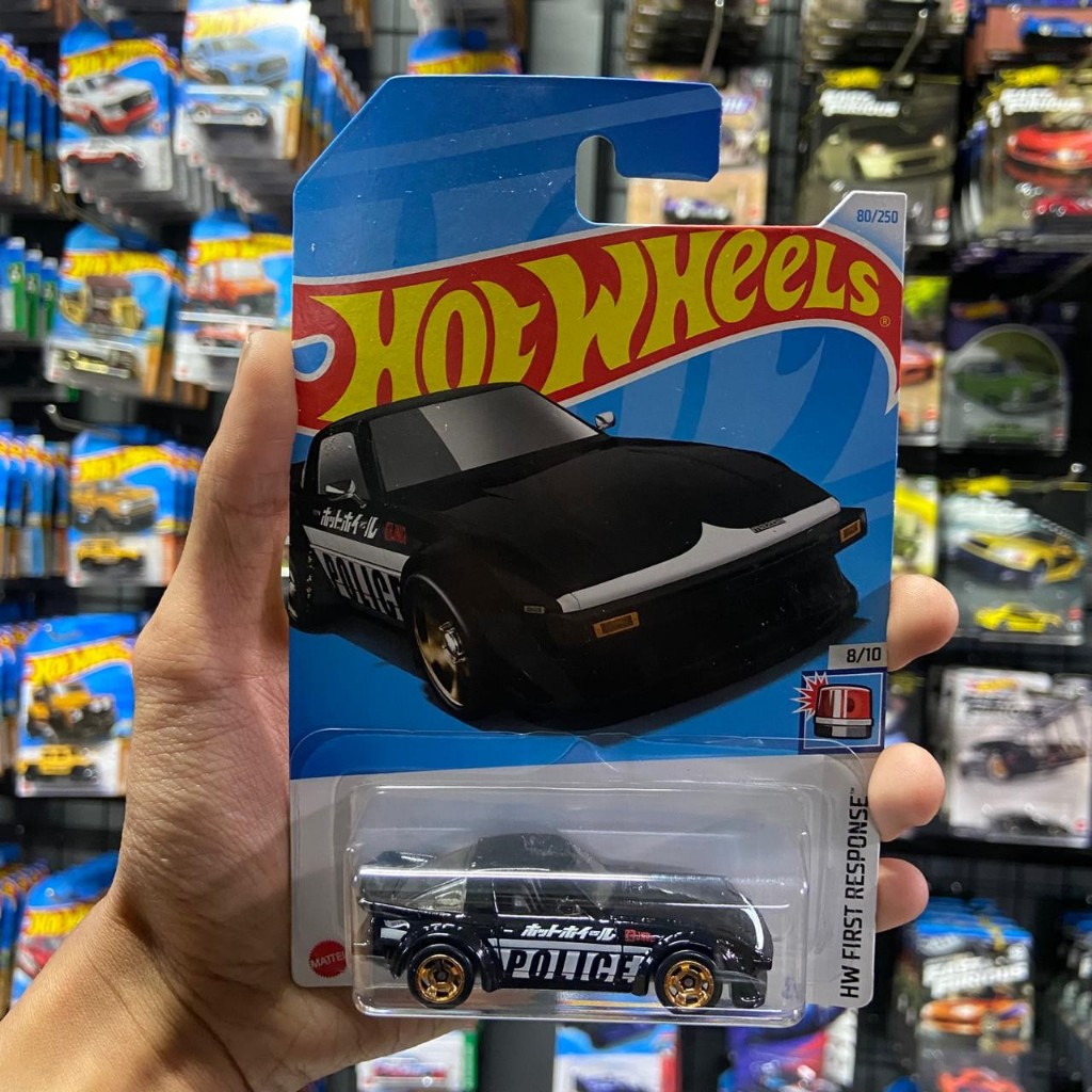 Hot Wheels Mazda RX-7 Police - Hitam / Black Lot L 2024