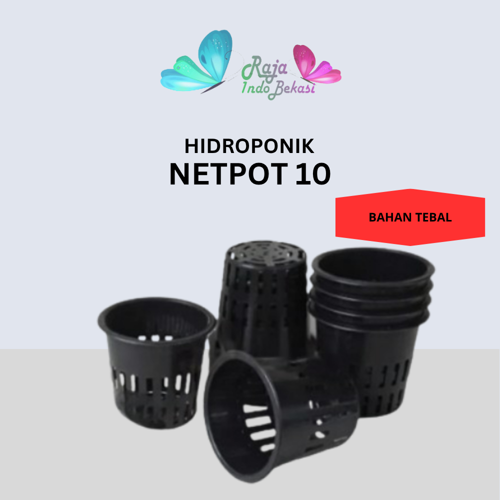 Netpot Hitam Besar 10CM Pot Hidroponik Net Pot 10 Cm Hydroponic - Netpot Hidroponik Bagus