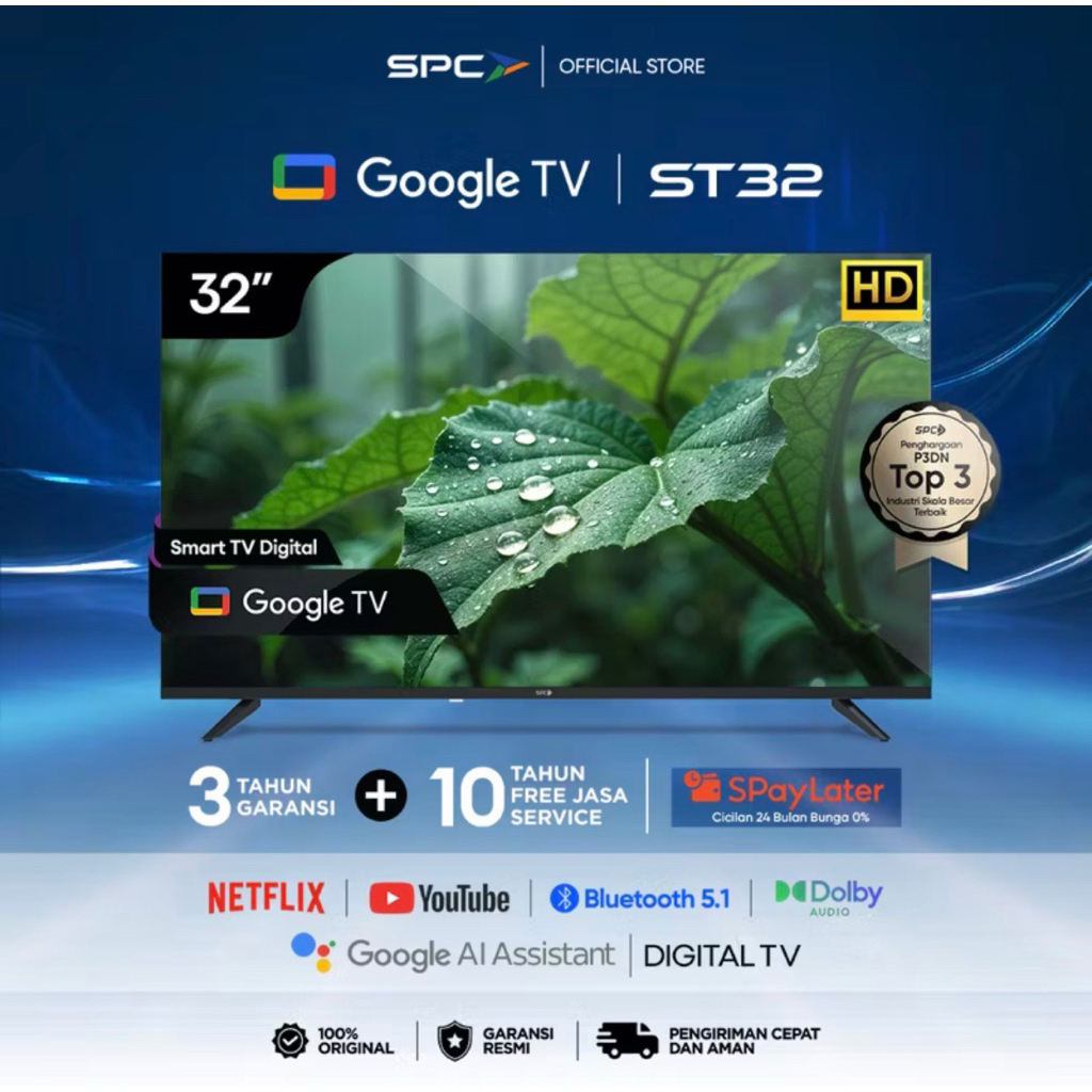 LED TV SPC TYPE ST32 K SMART GOOGLE TV NETFLIX SUPPORT