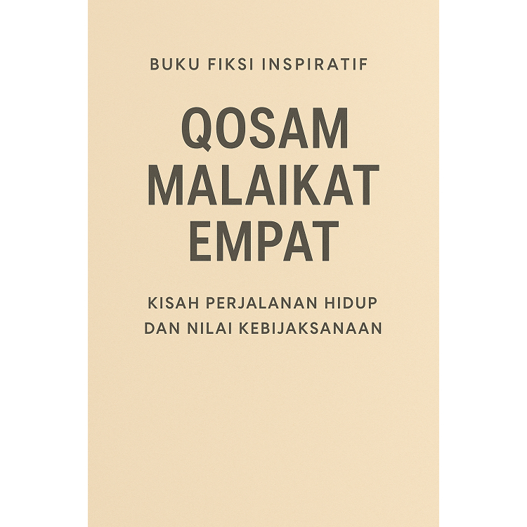 Buku Fiksi Inspiratif Qosam Malaikat Empat – Kisah Perjalanan Hidup dan Nilai Kebijaksanaan