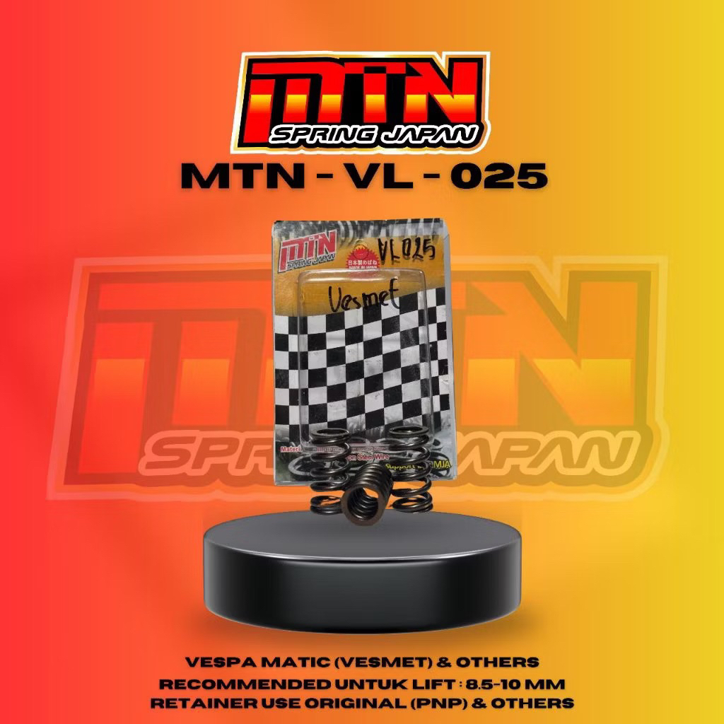 PER KLEP MTN TYPE VL-025 VESPA MATIC 3V 150-200CC DAN OTHERS ORI ORIGINAL MTN SPRING JAPAN