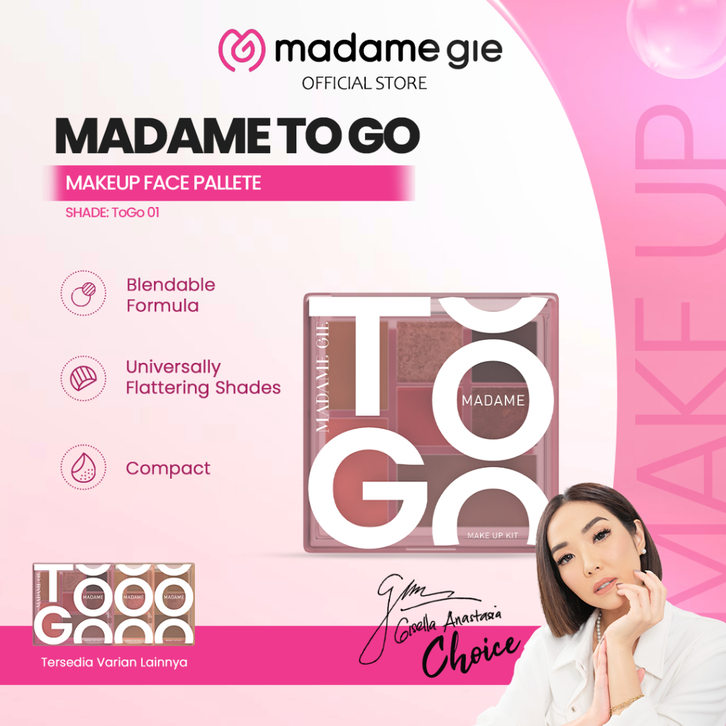 MADAME GIE Madame To Go - MakeUp Face Pallete | GLAM GIRL OFFICIAL