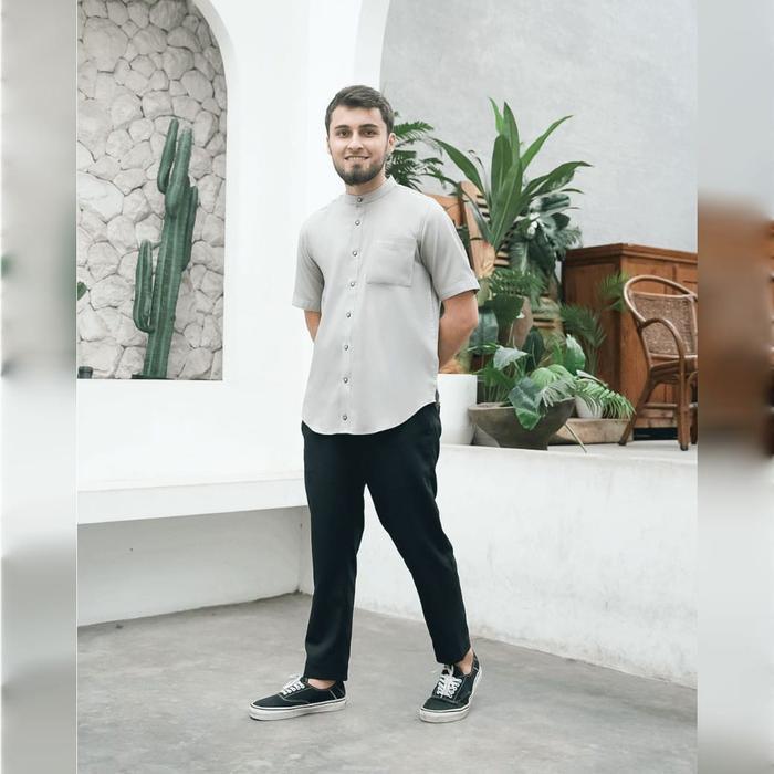 Samase Baju Koko Pria Muslim Dewasa Kemko Kemeja Lengan Pendek Series R112P/U148