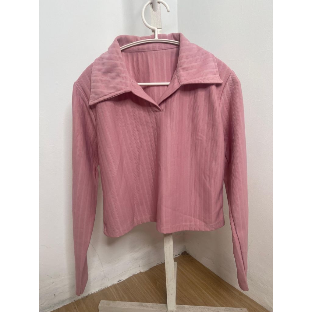 preloved polo shirt crop top