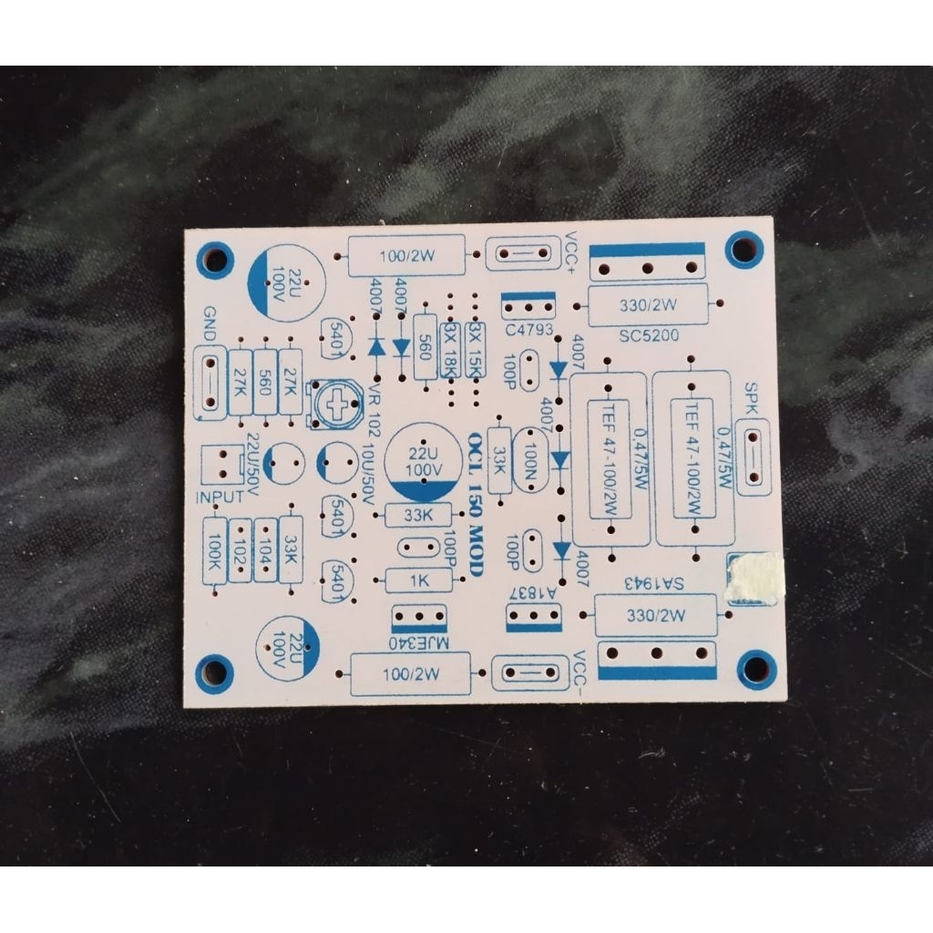 PCB OCL 150W MODIF SH 933