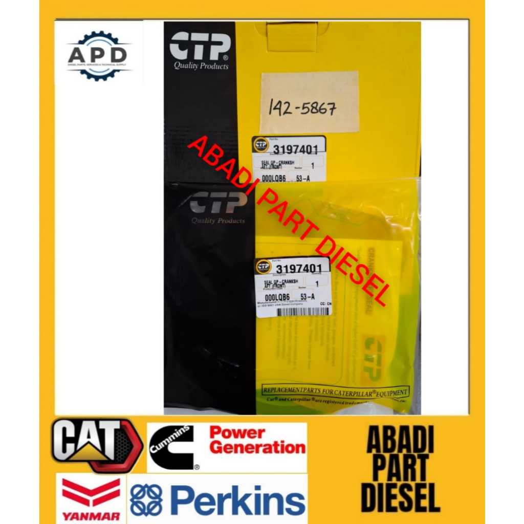 142-5867 / 1425867 / 319-7401 / 3197401 SEAL GP CRANKSHAFT FRONT CTP USA CATERPILLAR
