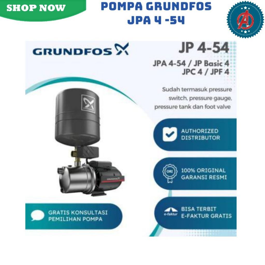 Pompa Grundfos JPA 4-54 (JP Basic 4) / Grundfos JPA 4-54.
