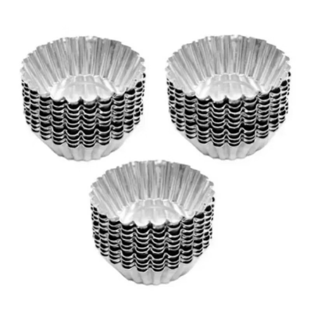 [20 pcs] 7cm Cetakan Kue Pie Buah Pie Susu Kue Sus Kue Pai Bolu Kukus