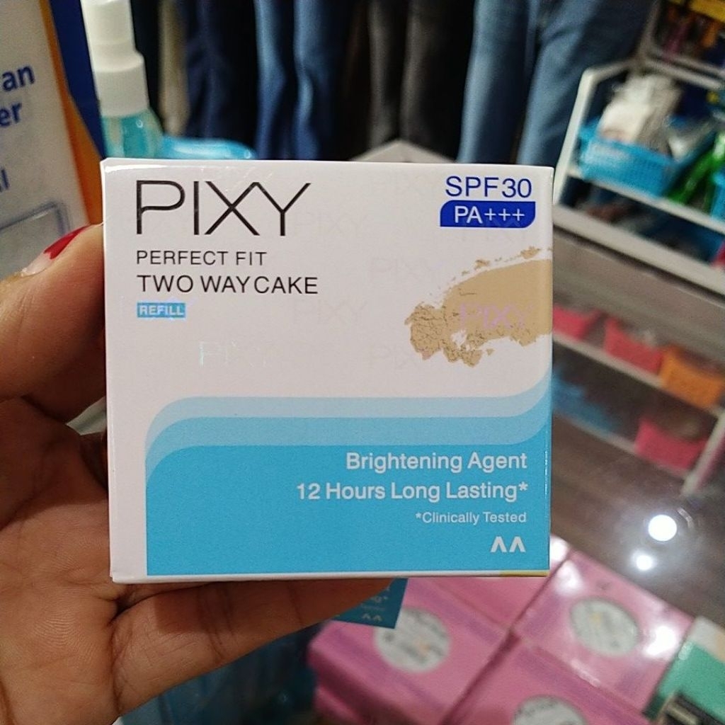 PIXY UV WHITENING TWO WAY CAKE warna White Cream01 kemasan baru