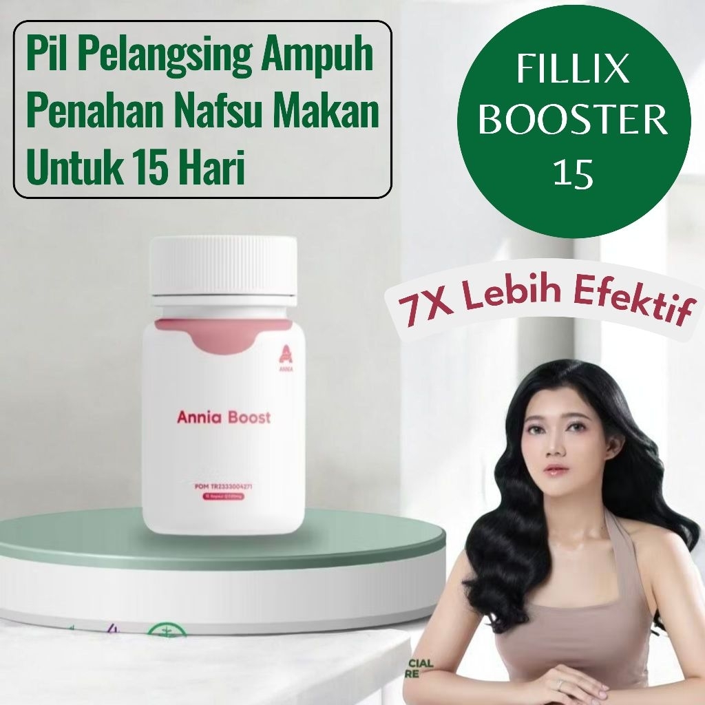 ANNIA BOOSTER - Pil Pelangsing Ampuh Penahan Nafsu Makan 15 Hari Pasti Turun Berat Badan - Original 
