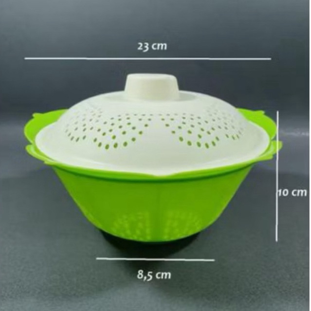 Sangku Nasi Tutup Lotus / Bakul Nasi Tutup / Tempat Nasi Plastik