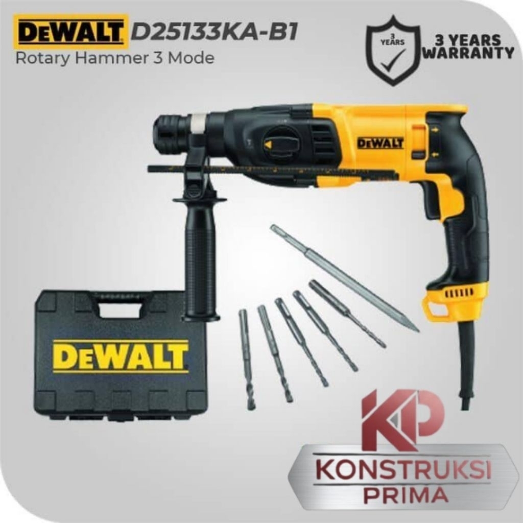 MESIN BOR DEWALT D25133KA - SDS PLUS