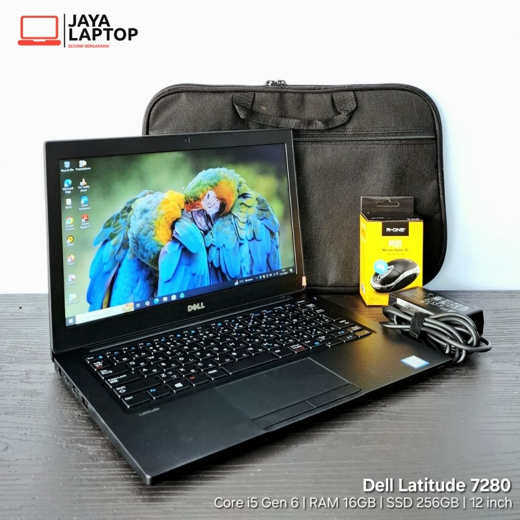 Dell Latitude 7280 Core i5 Gen 6 RAM 16GB SSD 256GB 12 inch Slim Laptop Second Bekas Murah