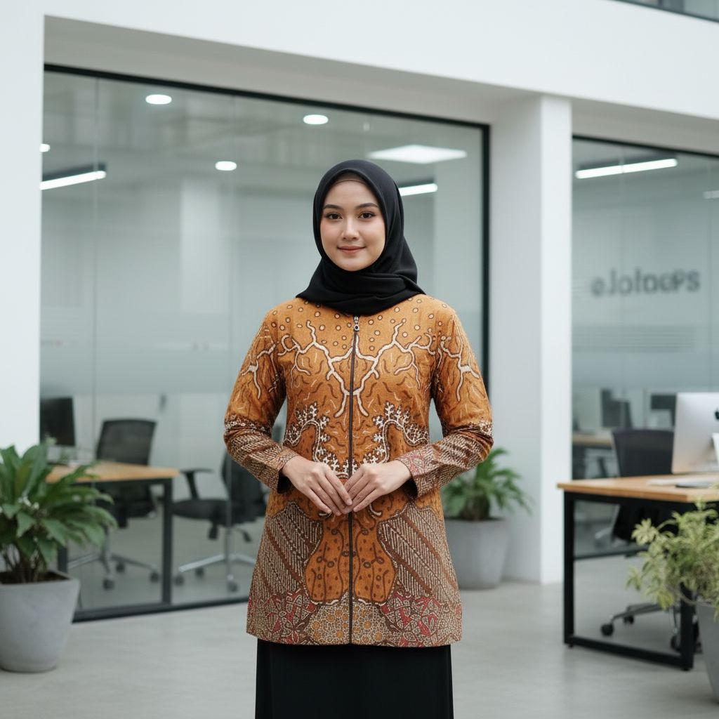 Tunik Batik Wanita Premium Batik Sendang Mas Motif ParangKusumo  – Tunik Couple / Baju Batik Kerja P