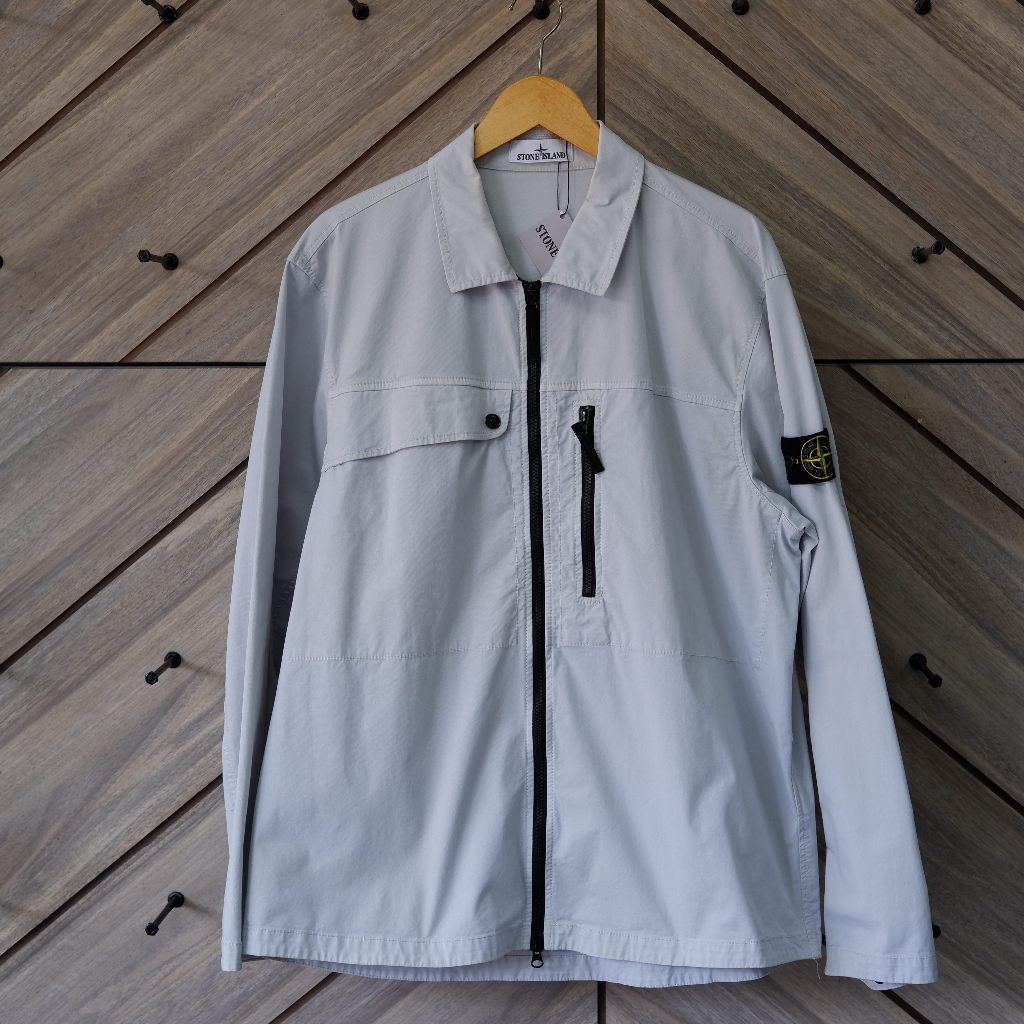 STONE ISLAND SUPIMA COTTON TWILL STRETCH SKY BLUE