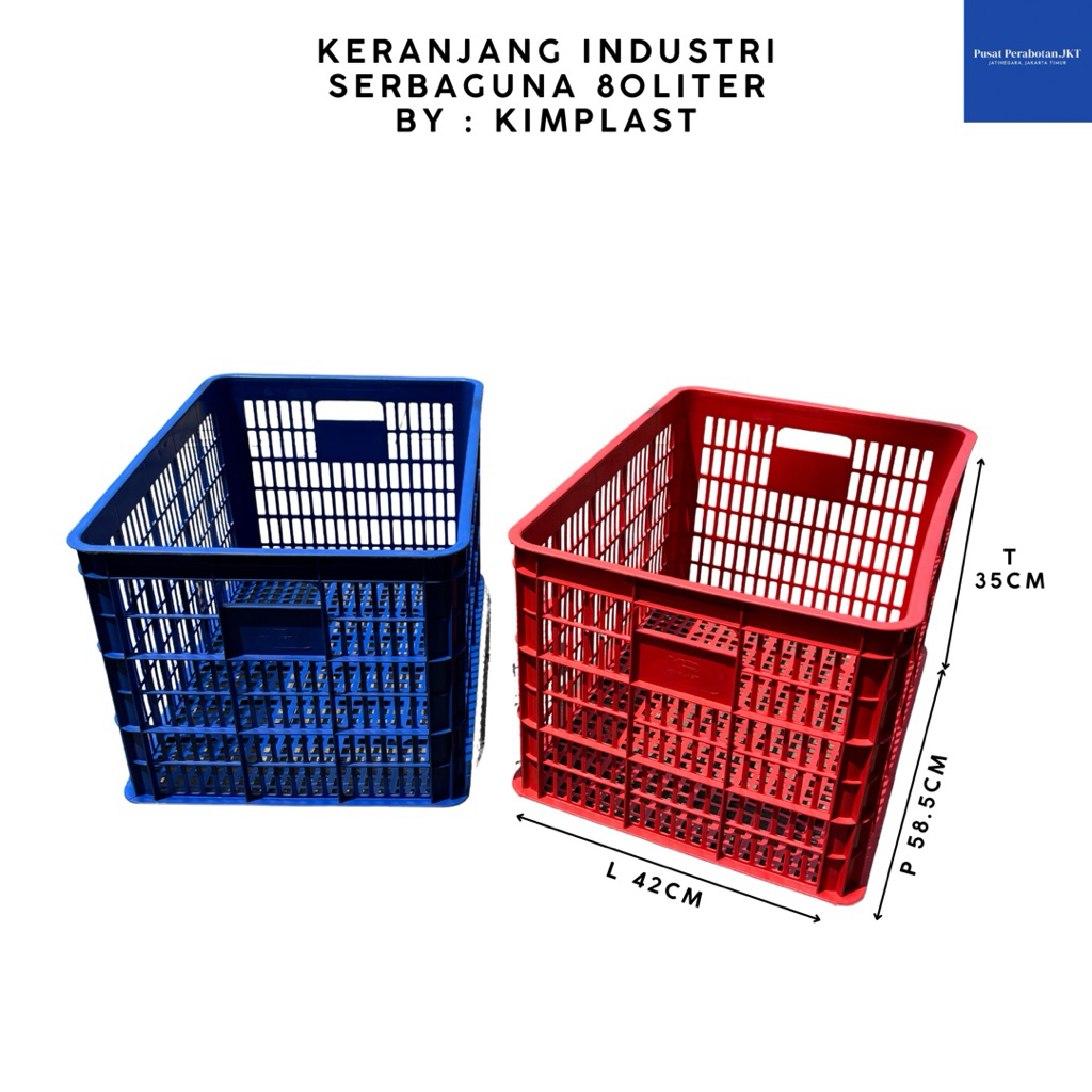 KIMPLAST - Keranjang Industri 80 Lt Liter Keranjang Industri Keranjang Dagang Keranjang Serbaguna Ke