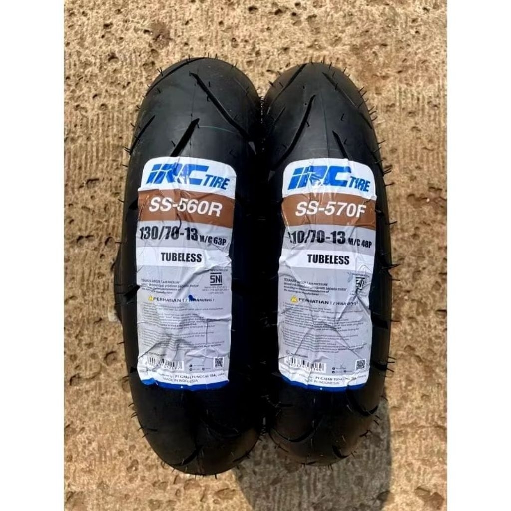 (FREE PENTIL) BAN IRC RING 13 TUBELESS UKURAN 130/70-13 UNTUK BAN NMAX OLD, NMAX NEW