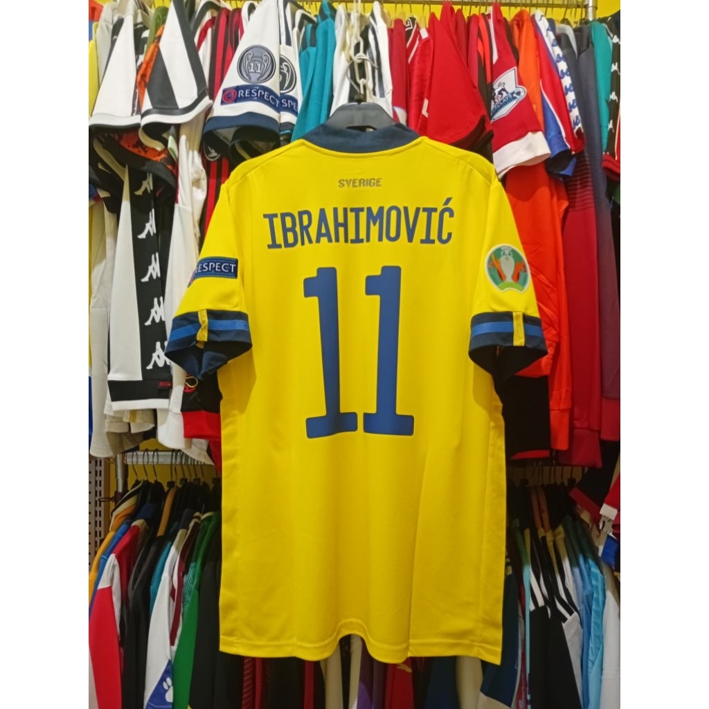 Jersey Bola GO SWEDIA 2020 Home IBRAHIMOVIC 11