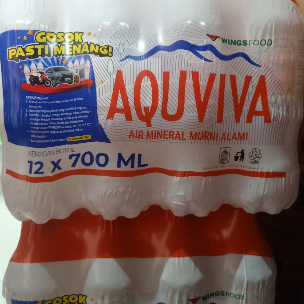 air mineral aquviva 1600ml / 700ml / 250ml