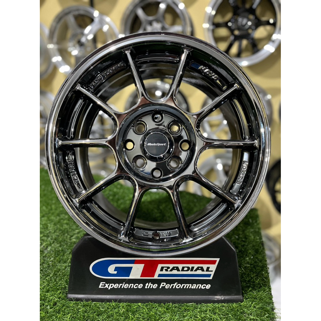 velg wedsport tc105 r15 black chrome lebar 7 et40 kondisi baru