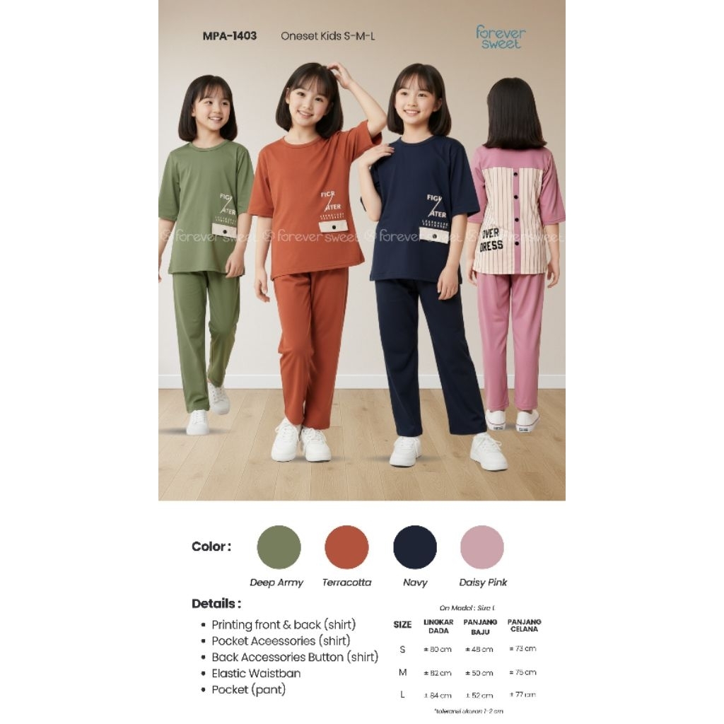 FOREVER SWEET BABYDOLL ANAK CELANA PANJANG