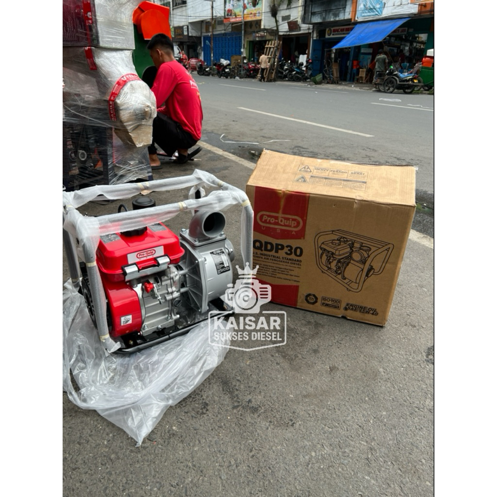 Proquip USA Mesin Pompa Air Penggerak Diesel Solar 3" Inch QDP 30 Mesin Pompa Air Sawah Irigasi Alko