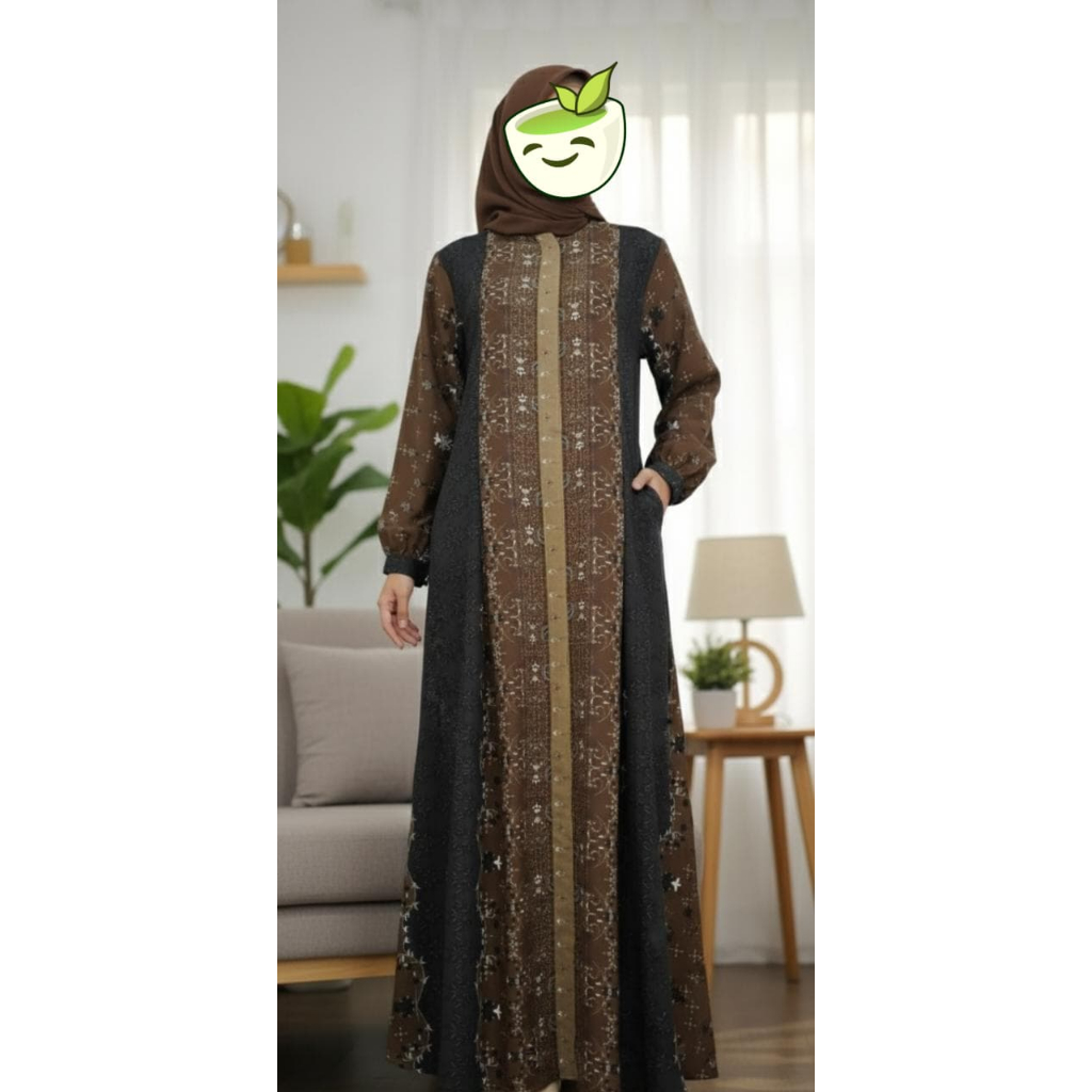 Gamis Abaya Dress Prada Crepe