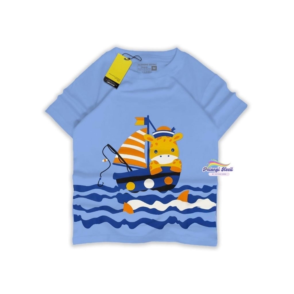 kaos anak laki-laki motif kapal laut
