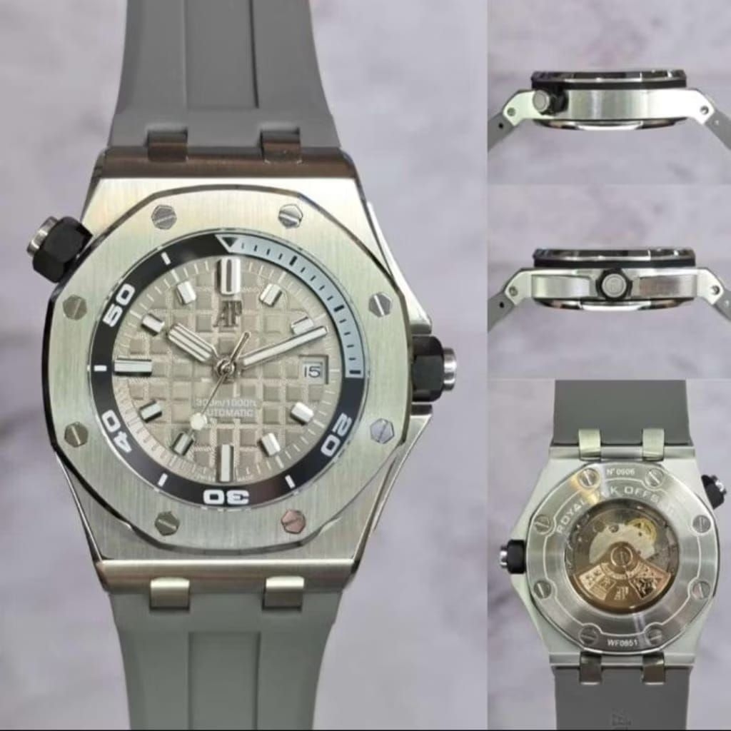 Jam mewah ADM piquet automatic 42mm Diver royal oak stainless steel japan