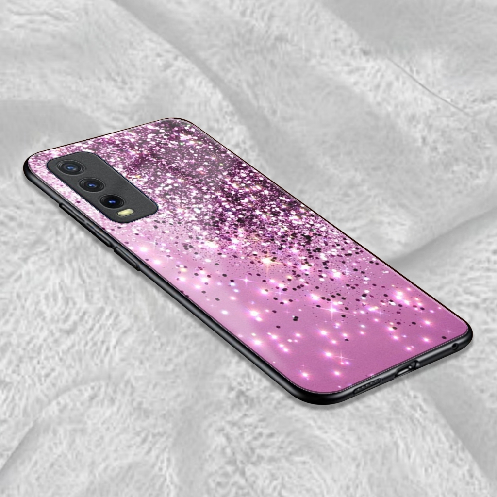 Case Terbaru Vivo Y20 Y20S Y12S Y20i Softcase Infinix [Glitter Cantik] Casing Glossy COD