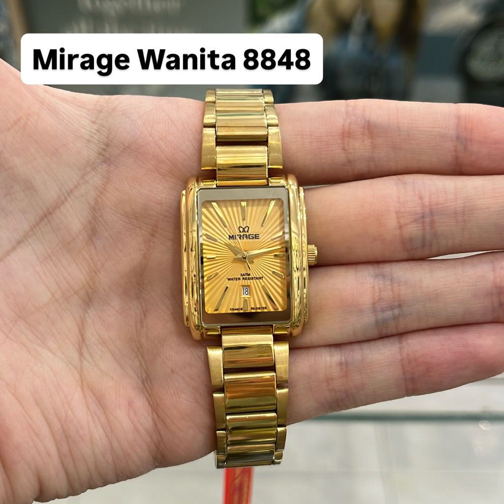 Jam Tangan Mirage 8848 Wanita Gold