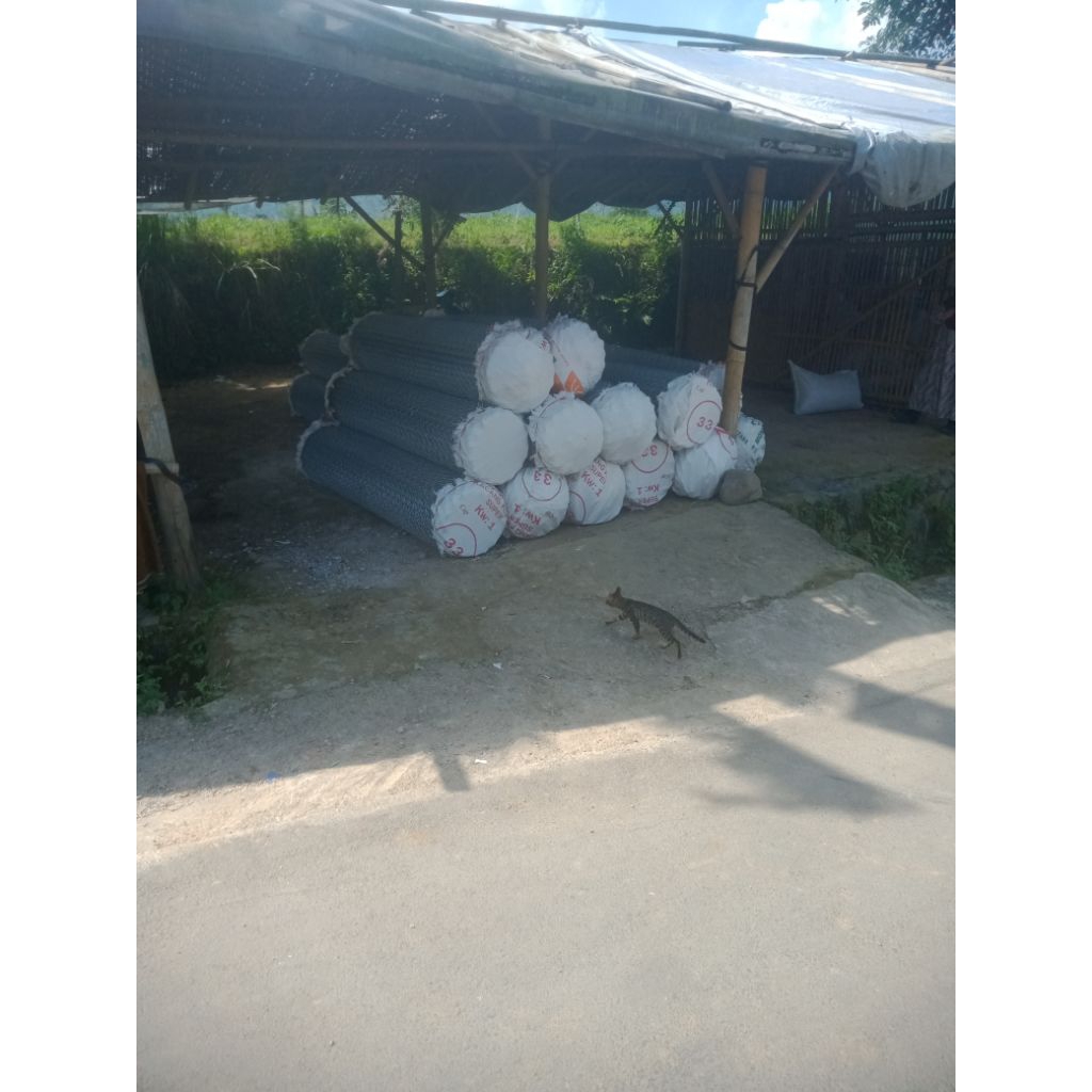 kawat pagar harmonika lobang 5x5cm kawat1.6