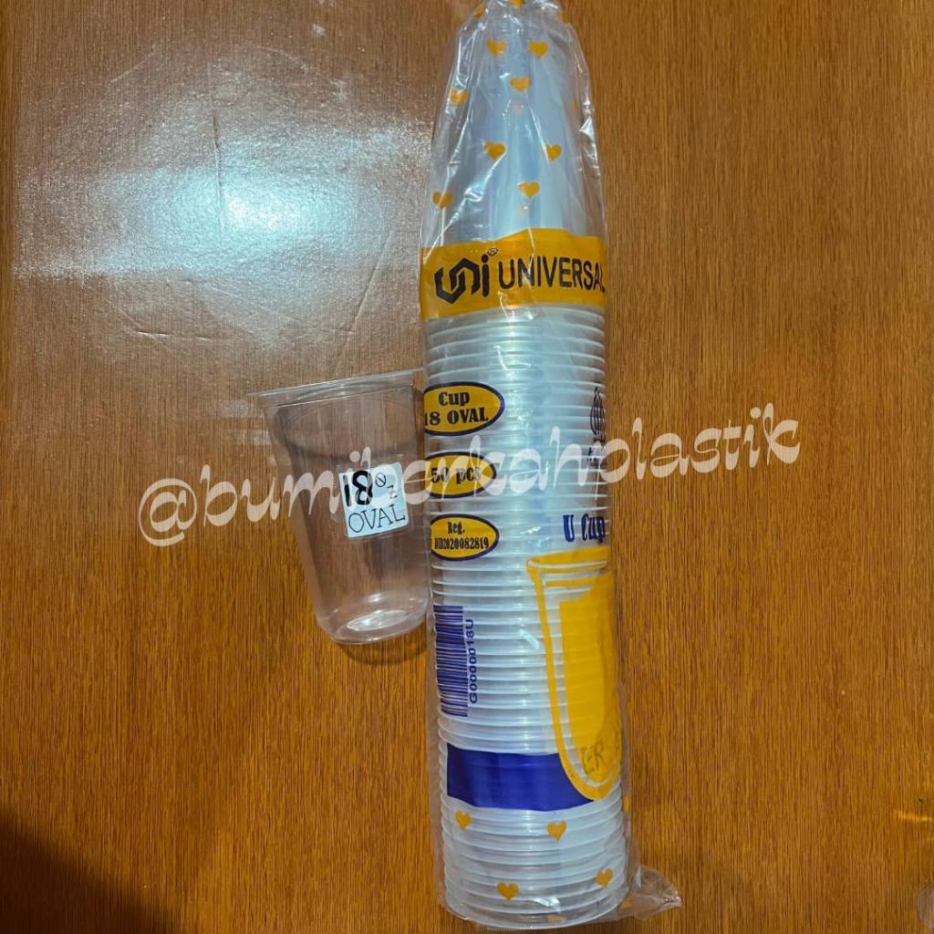 CUP ES TEH JUMBO UNIVERSAL / CUP DATAR / GELAS OVAL / GELAS ES TEH JUMBO