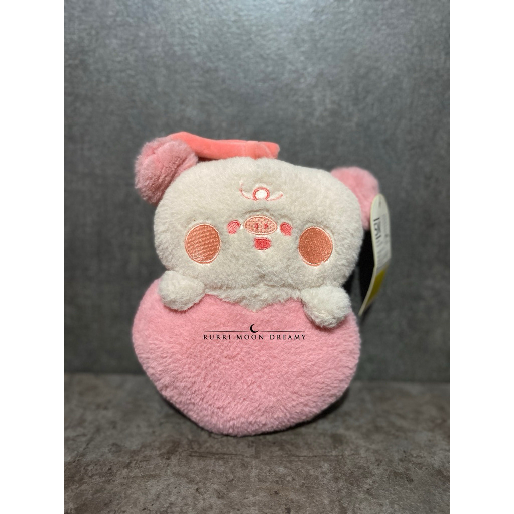 Boneka Piggy Pink Heart Babi Love Lucu Preloved