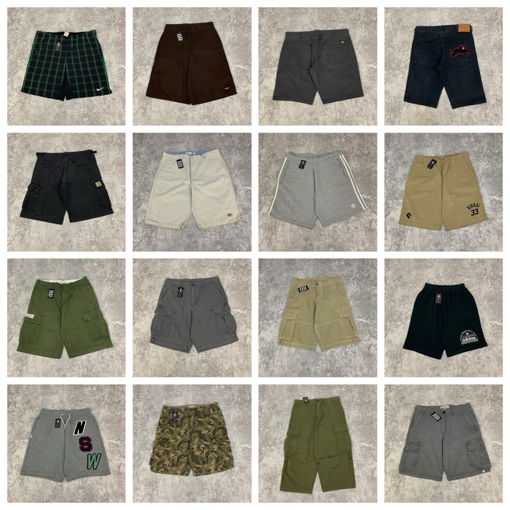 [BRAND] Celana Pendek Pria - Shortpants Cargo Chino Jeans Boardshort - Vol. 1