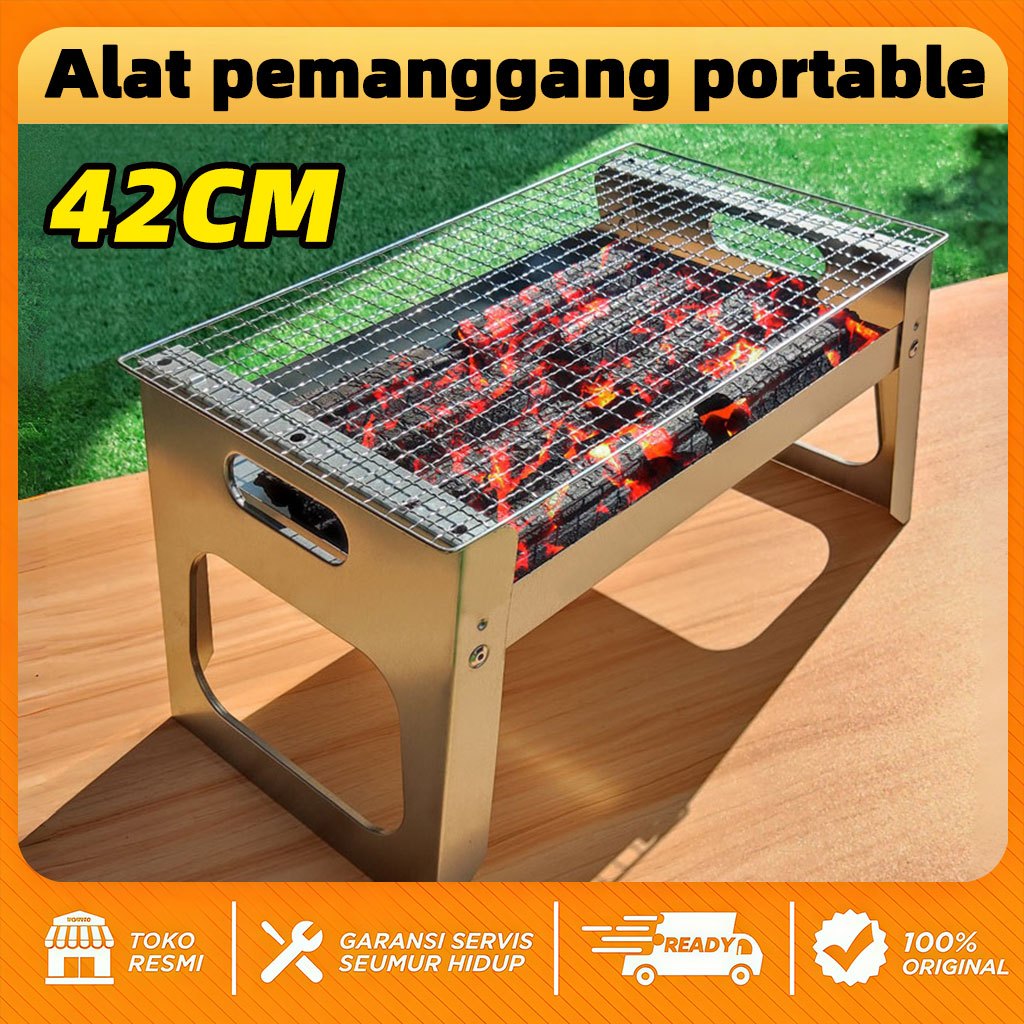 Panggangan Anti Lengket BBQ Grill Pan Alat Wajan Panggang Kompor Bakaran Sosis/Sate Arang panggangan