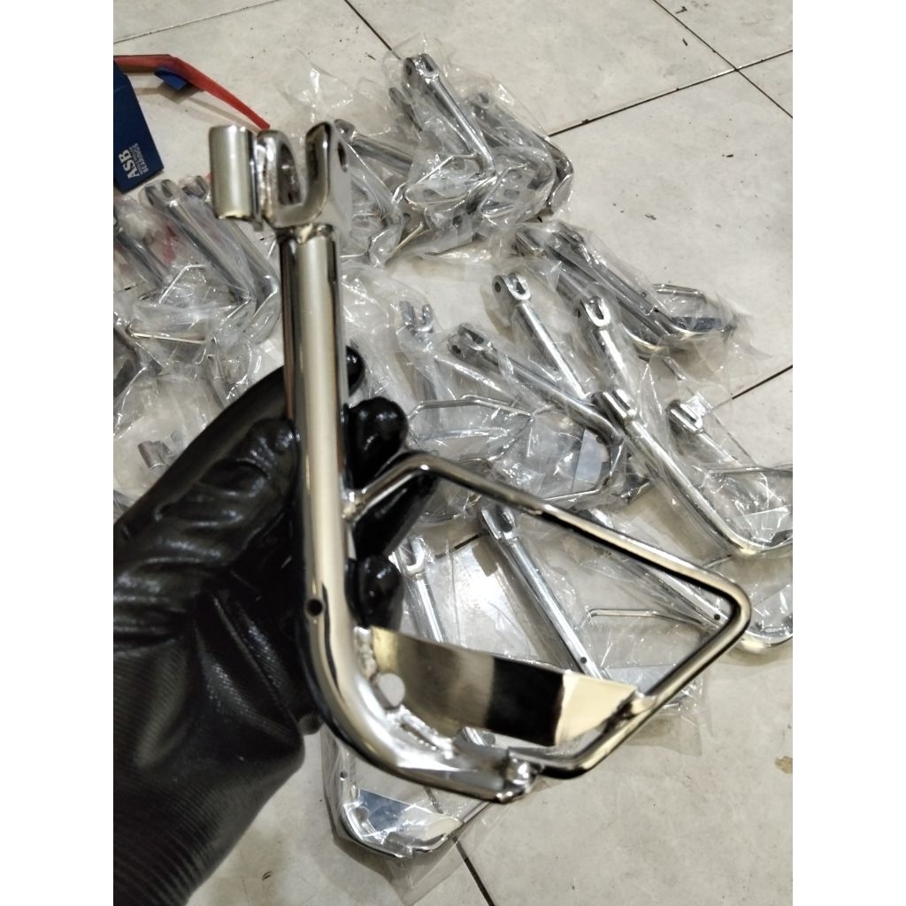 standar samping yamaha AEROX krum chrome