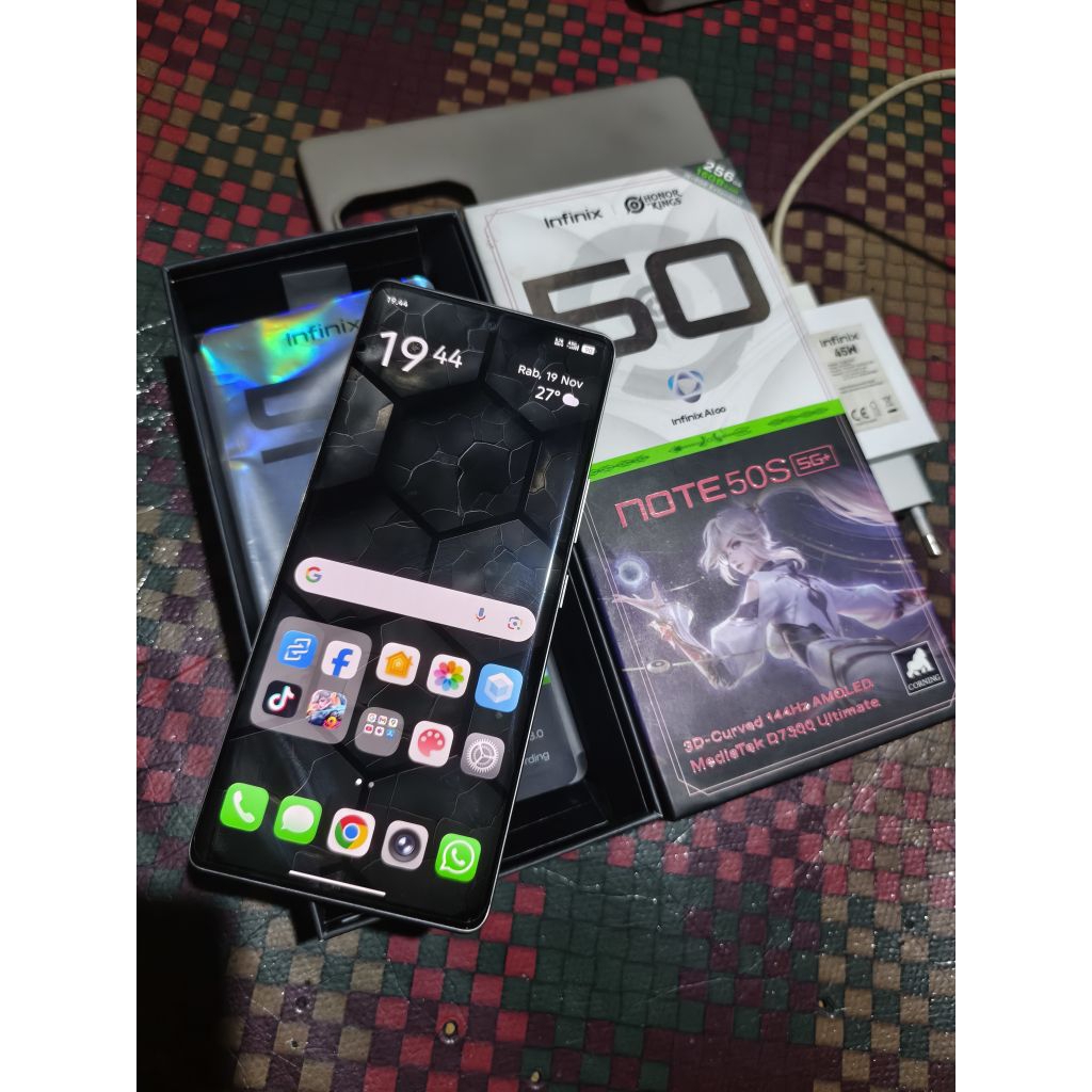 Infinix note 50s 5G+ lengkap second