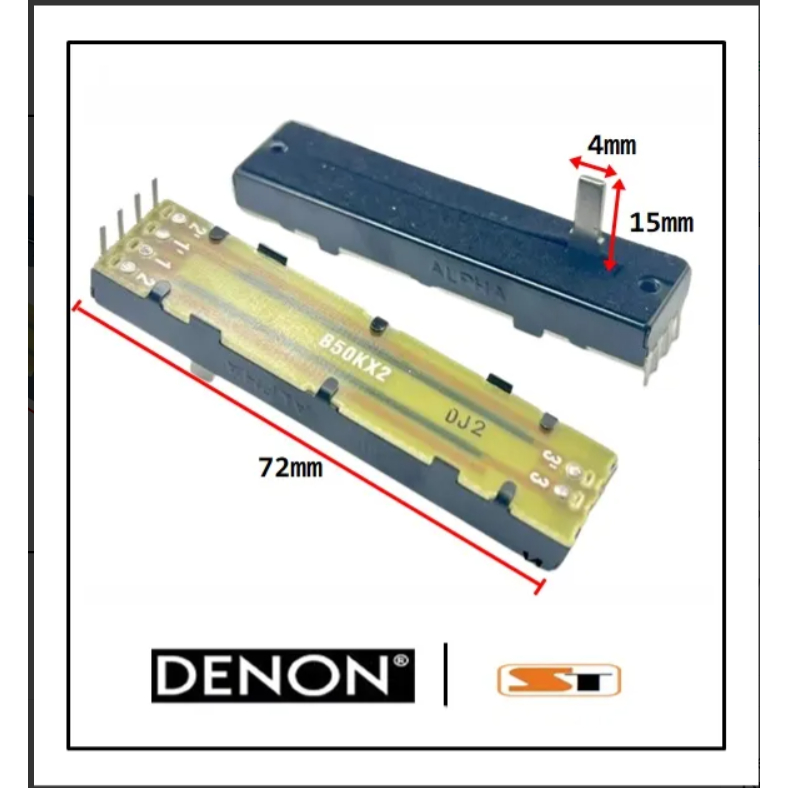 Fader Volume Mixer Denon DJ X1800 X1850